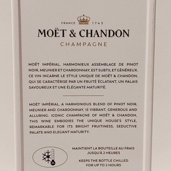 MOET & CHANDON COOLER TIN Champagne Box CHEERS TO YOU Moet Imperial BRUT - Picture 7 of 10